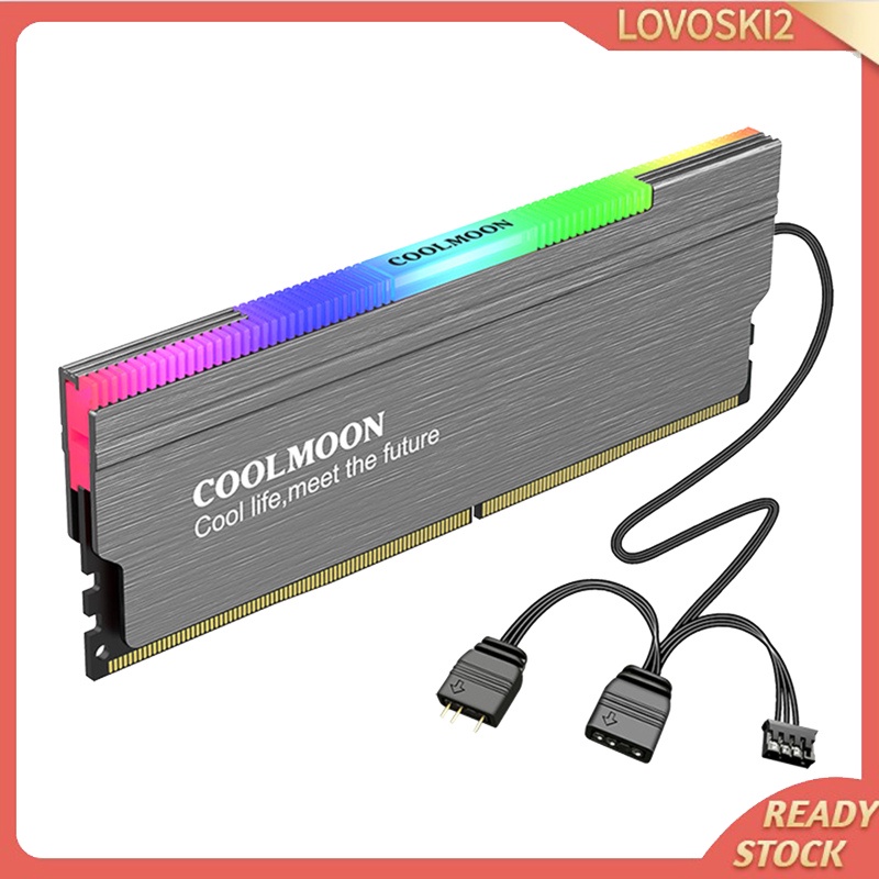 [LOVO] Aluminum Alloy DDR Memory RAM Cooler Radiator for DDR2 DDR3 DDR4DIY PC