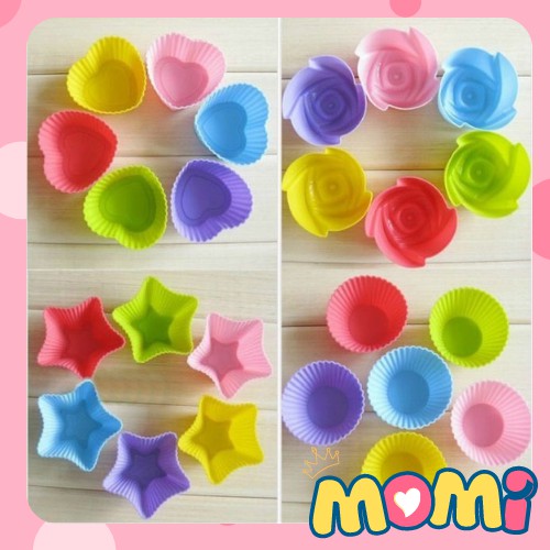 [Lẻ 1 Chiếc] Khuôn Silicon Chế Biến Bánh Muffin, Cupcake Đồ Ăn Dặm Cho Bé - Momi Shop