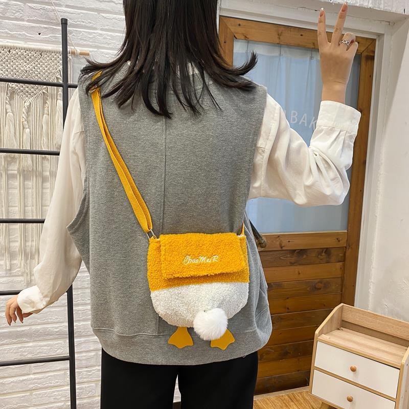 Cute Soft Stuffed Animal Cross women Bag 2021