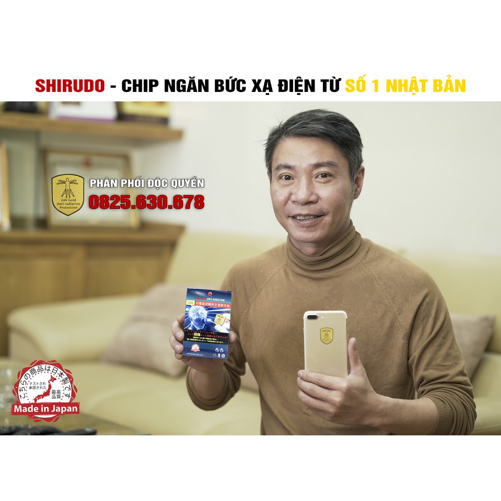 (Chính Hãng) Chip Chắn Sóng Điện Từ Shirudo, Miếng Dán Ngăn Sóng Điện Từ Phát Ra Từ Điện Thoại, Wifi