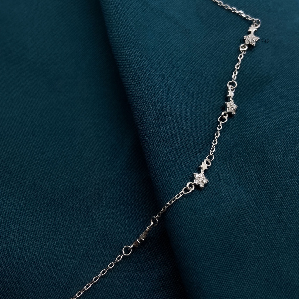 Lắc Tay Bạc Nữ S925 Star Double LTARS3745. Vòng Tay Bạc Nữ 20Silver