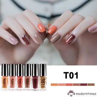 Set 6 chai sơn móng tay DIY nhanh khô không độc hại cho nữ