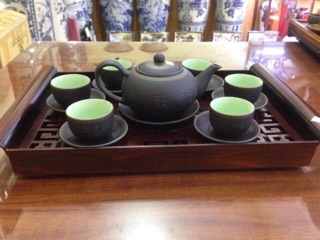 Khay trà giả gỗ