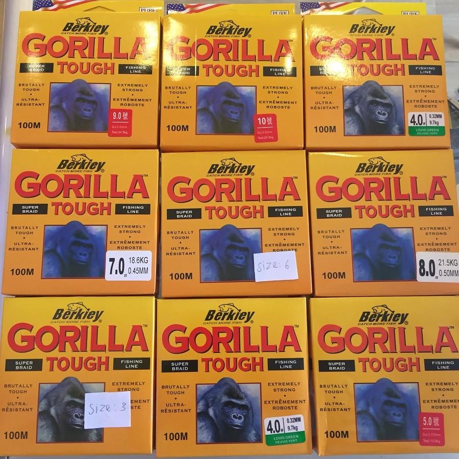 Cước Khỉ GORILLA Sợi Carbon Đủ Size Số, cuoc khi gorilla, cuoc cau ca, day cau ca, dây câu