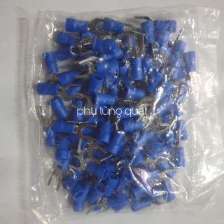 100 cái Đầu cốt chĩa 2.4 hoặc 2.5 ghim - đầu cos nối dây điện gim tụ điện chẻ chữ y