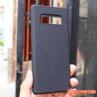 Ốp lưng Samsung Note 8 vân vải jean (Đỏ)