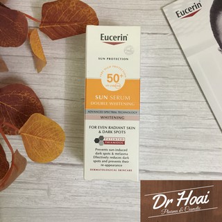 Kem Chống Nắng  EUCERIN Sun Serum Double Whitening SPF50+ Giảm Thâm Nám Và Dưỡng Trắng Da 50ml