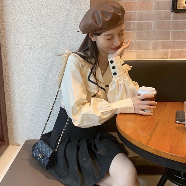 Áo Kiểu Hàn Quốc Dáng Rộng Dài Tay Thời Trang Mùa Hè 2020 Cho Nữ