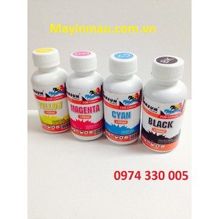 Combo 4 chai Mực canon dye uv inksun 100ml - 1 bộ 4 màu