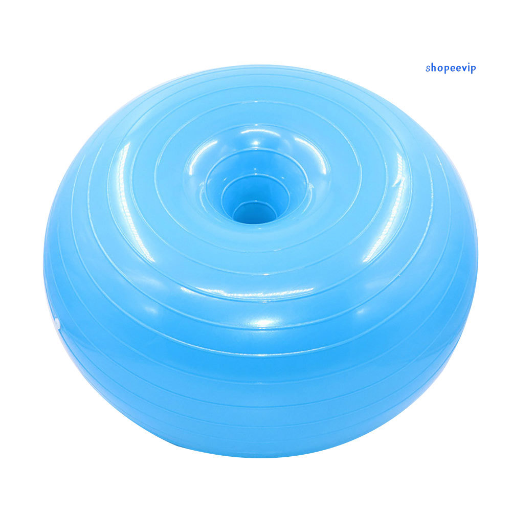 Bóng Bơm Hơi Hình Bánh Donut 50cm Hỗ Trợ Tập Yoga