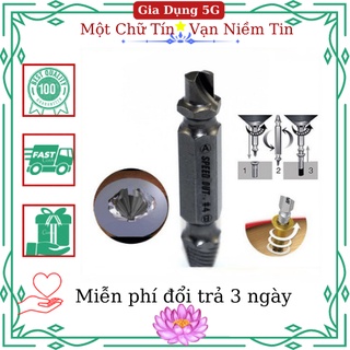 Bộ tháo ốc vít 4 đầu vặn tránh ốc vít toét lỗ,gãy đầu