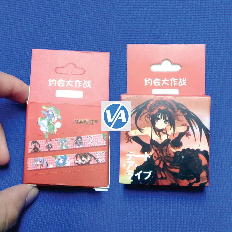 Băng keo hình Date A Live - Washi tape - có nhiều mẫu Anime, Manga