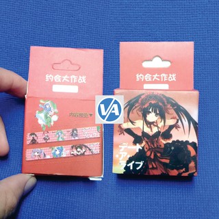 Băng keo hình Date A Live - Washi tape - có nhiều mẫu Anime, Manga