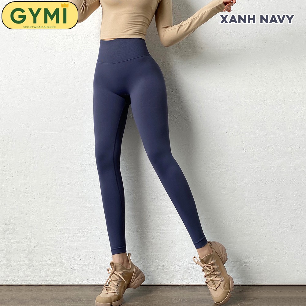 Quần tập gym nữ chun mông Mitao Girl GYMI QD32 dáng legging nâng mông chất dệt cạp cao tập yoga, thể thao