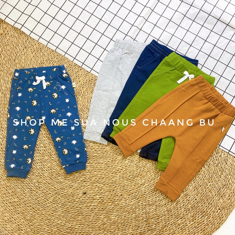 CHAANG Quần Jogger Nỉ Cho Bé Hàng Chính Hãng