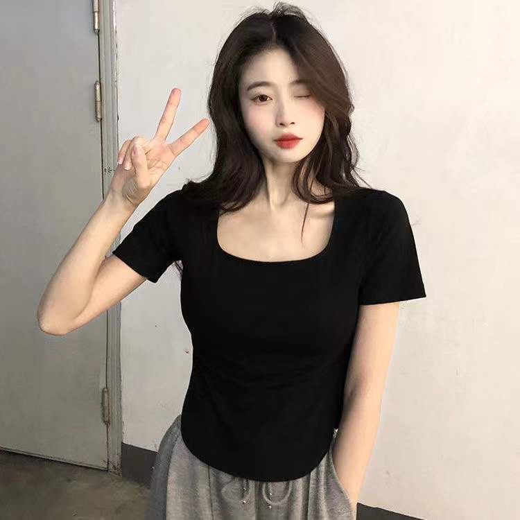 AMOI Áo Thun Tay Ngắn 2022 Thời Trang Hàn Quốc Cho Nữ