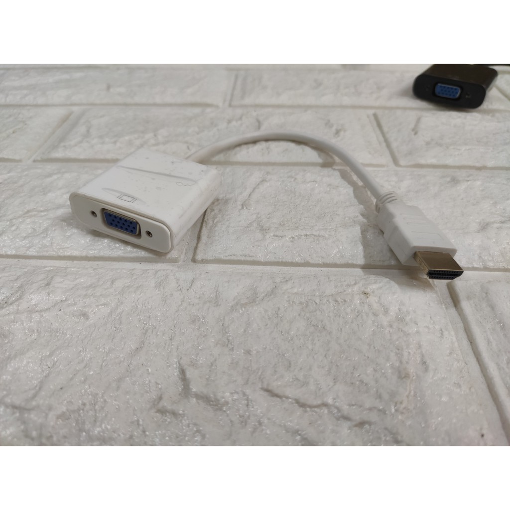 CÁP CHUYỂN ĐỔI HDMI RA VGA,CÁP HDMI - VGA  màu Trắng/Đen