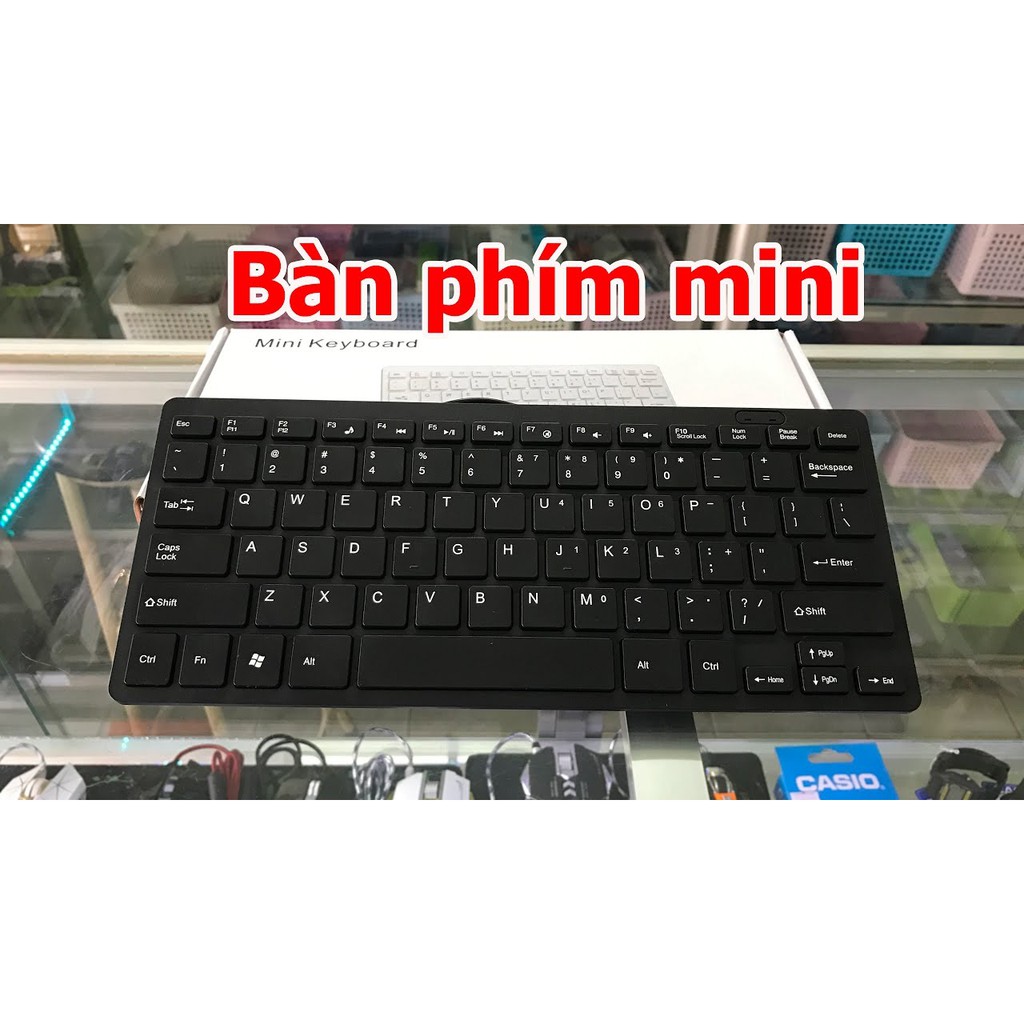 Bàn phím Mini K1000/ Tika USB - Full Box- Chất Lượng Tốt, Kiểu Dáng Nhỏ Gọn, Bảo Hành 3 Tháng - 1 Đổi 1