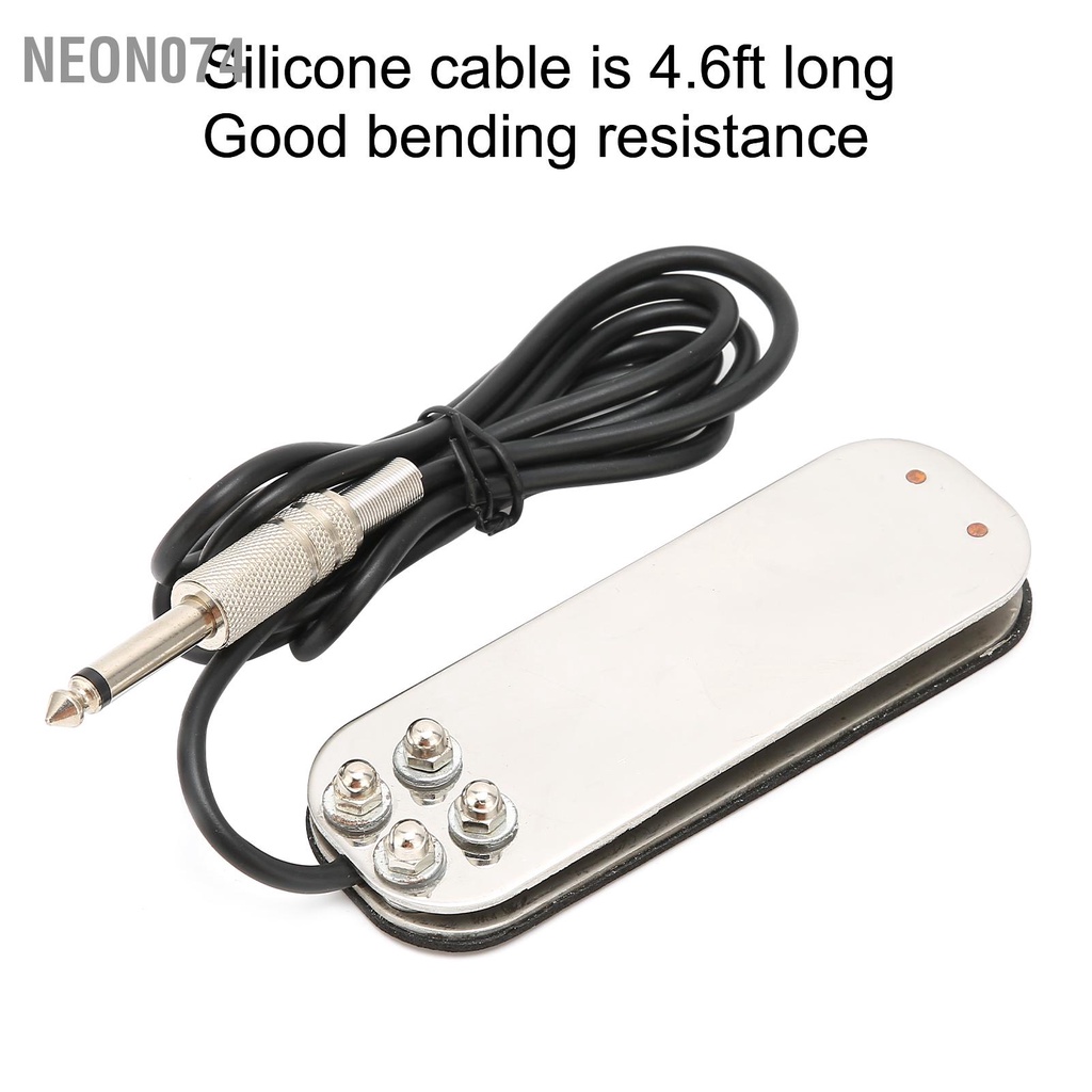 【hàng sẵn】Bàn đạp máy xăm bằng thép không gỉ phẳng cho Máy Neon074