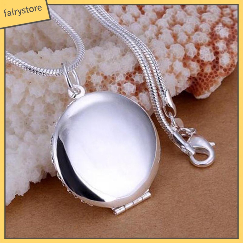 Dây Chuyền Mặt Tròn Rỗng Chắc Chắn Dùng Làm Khung Ảnh Trang Trí Tiệc