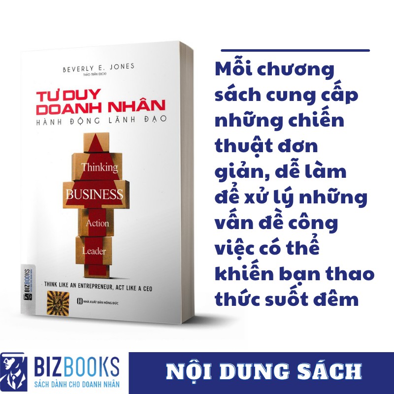 Cuốn BIZBOOKS - Sách Tư Duy Doanh Nhân, Hành Động Lãnh Đạo