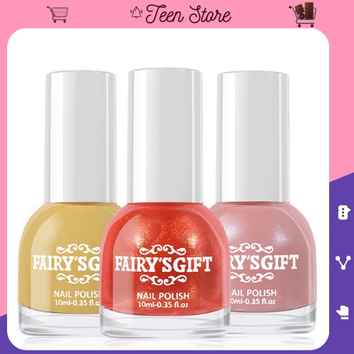 Sơn móng tay thường bóng nhiều màu nhanh khô không độc hại Fairy's Gift Teen Store TS1156