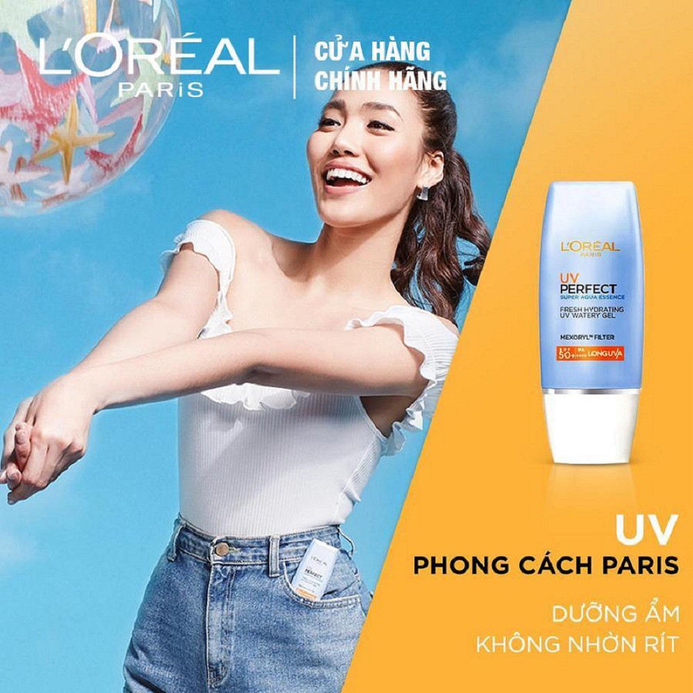 Kem Chống Nắng 30ml Loreal Paris UV Perfect Aqua Essence SPF50+ PA++++ suu.shop cam kết 100% chính hãng