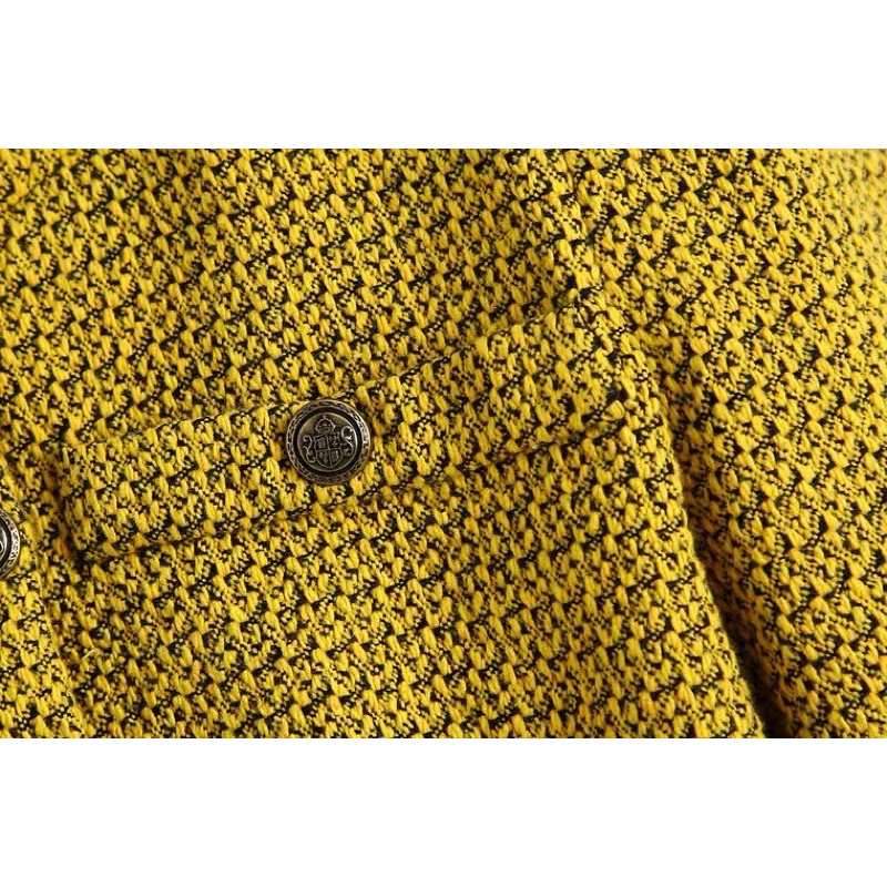 Áo dạ Tweed cao cấp dáng croptop order Quảng Châu