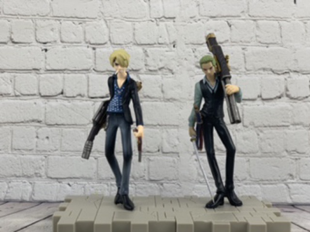 Mô hình - bộ 9 nhân vật Onepiece cầm súng - Figure Onepiece