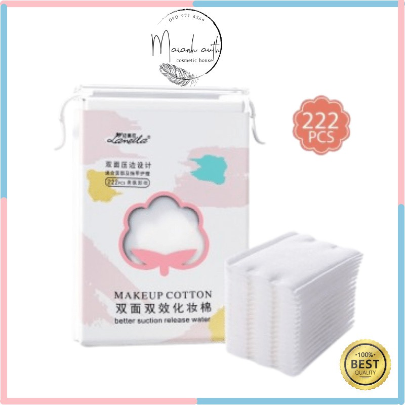 Bông tẩy trang Lameila túi 222 Miếng Cotton Pad