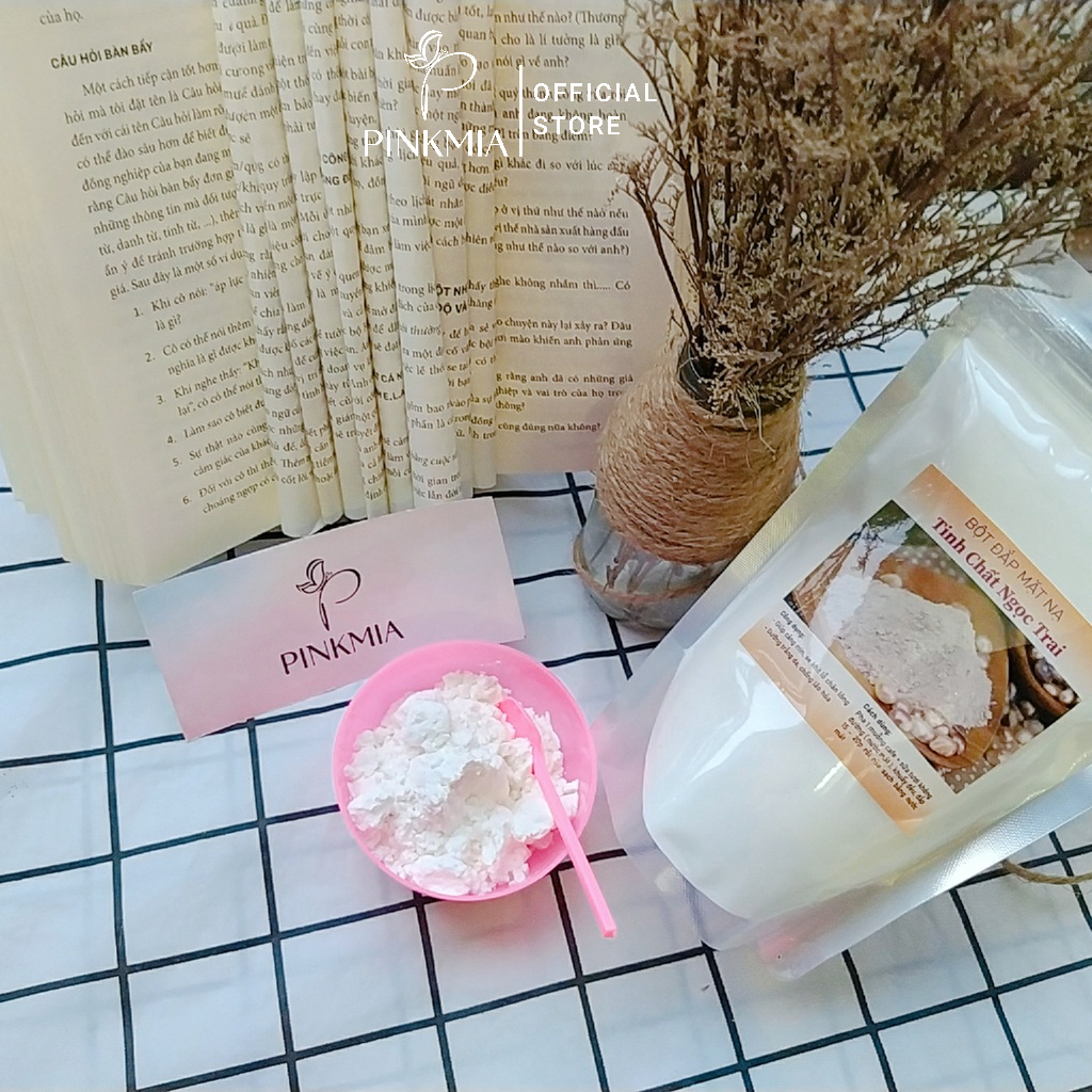 Gói 1000gr Bột Mặt Nạ Ngọc Trai, Mask Cám Gạo, Cấp Ẩm, Giảm Lão Hóa Làm Hồng Tự Nhiên