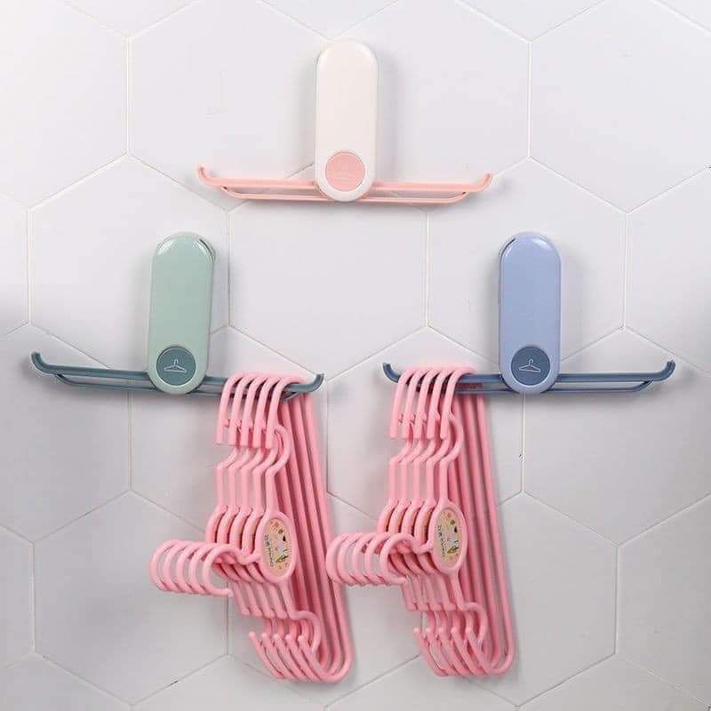 Dụng Cụ Treo Móc Quần Áo Phơi Giày Gấp Gọn Thông Minh, Móc Treo Móc Quần Áo Dán Tường Siêu Chắc