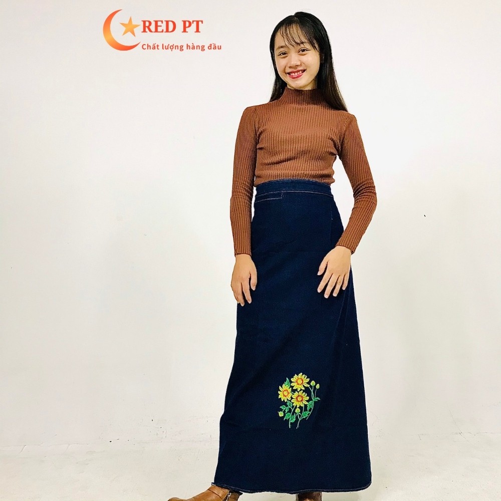 Váy chống nắng, váy chống nắng jean nút bấm RED PT | BigBuy360 - bigbuy360.vn