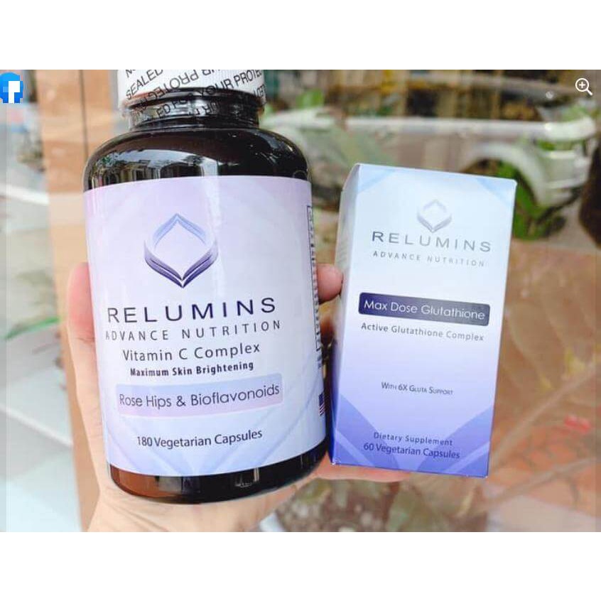 [RELUMINS] Viên uống trắng da Relumins Vitamin C 180 viên của Mỹ