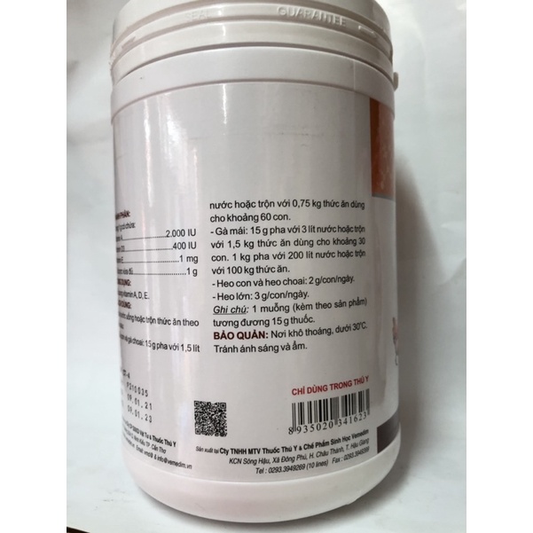 AD3E 1kg bổ sung vitamin cho vật nuôi : heo gà vịt