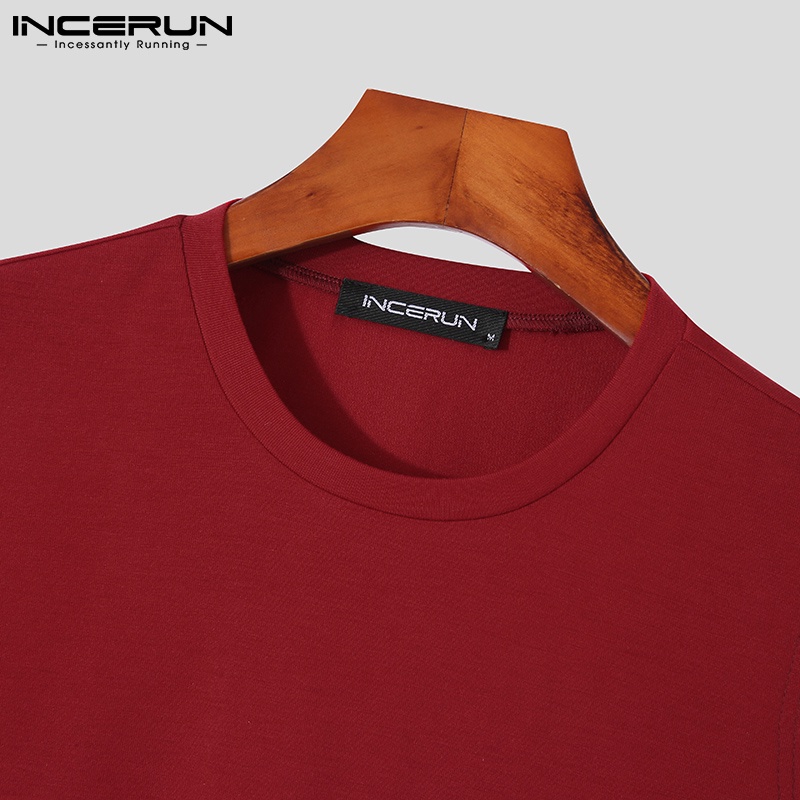 Áo ba lỗ thể thao INCERUN cổ tròn thoải mái thời trang mùa hè cho nam