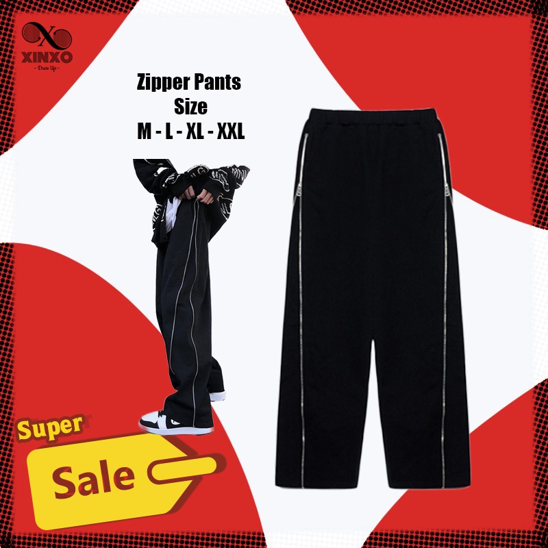 Quần baggy ống rộng 2 trong 1 kéo khóa XINXO - Quần kaki nam dễ phối đồ
