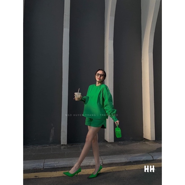 Giầy cao gót basic full màu siêu hót