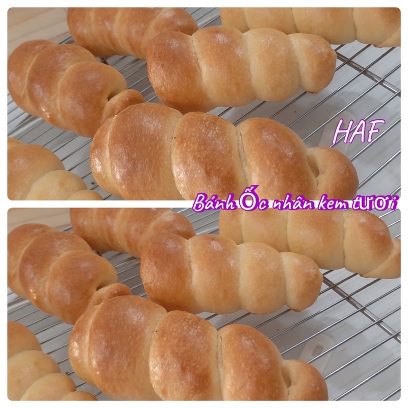 Bánh Ốc nhân kem tươi 1 set 2 Bánh