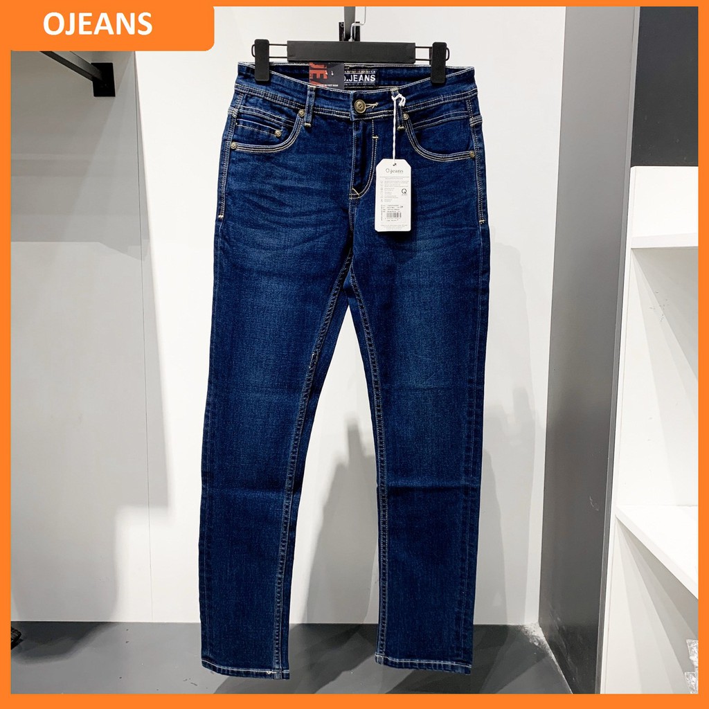 Quần Jean nam Ojeans ống ôm trẻ trung 30402 - XANH ĐẬM . ↺ .new ↢