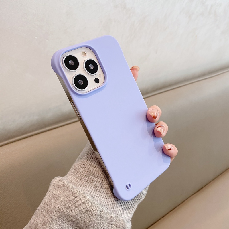 Ốp điện thoại cứng nhám không viền thích hợp cho Apple iPhone 13 Pro Max Mini 13