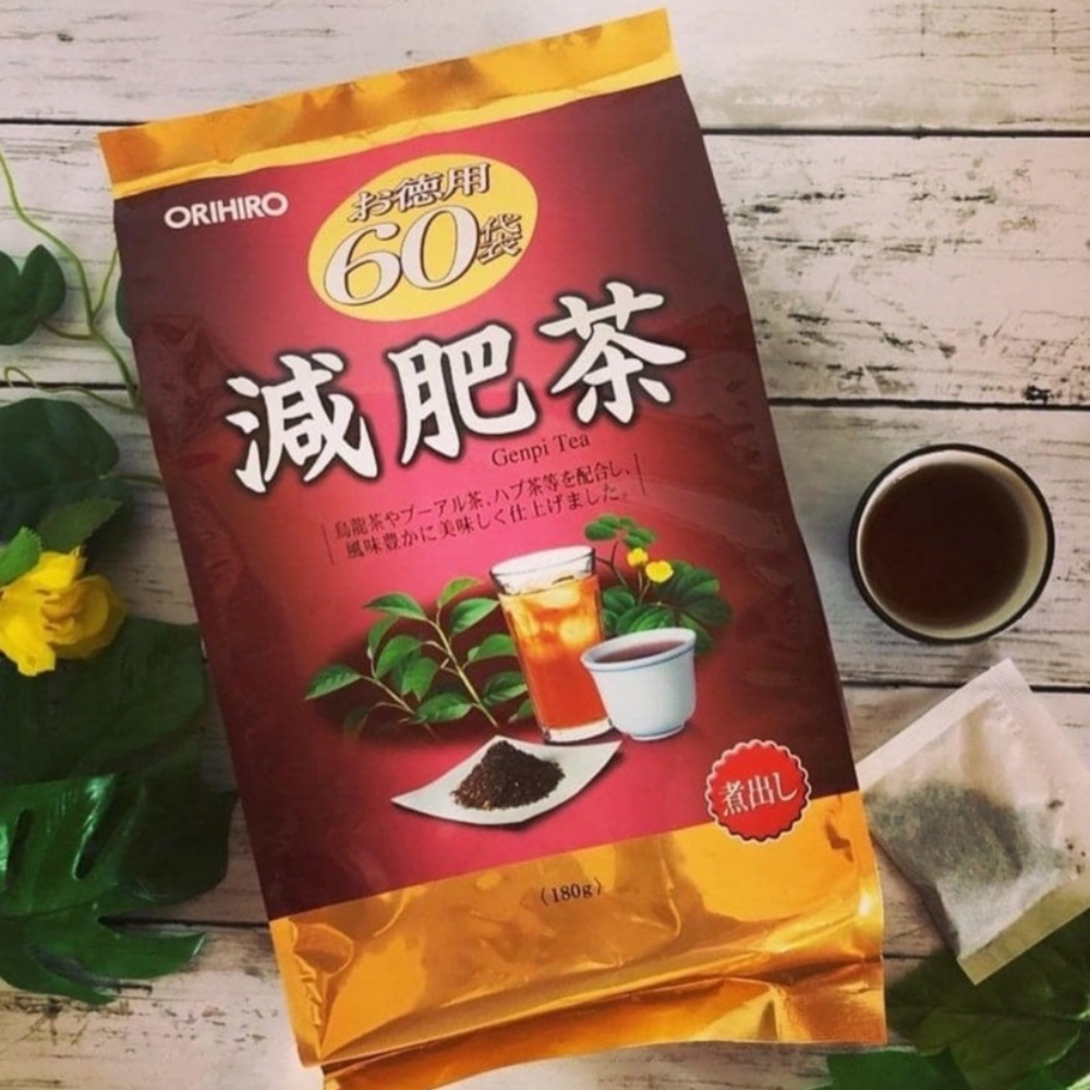 Trà giảm mỡ bụng Genpi Tea Orihiro Nhật Bản - Túi 60 gói Kimochi Store