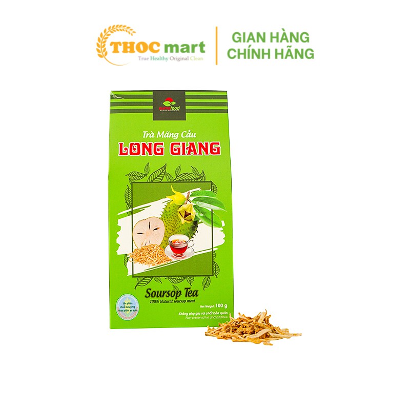 [ THOCmart.vn ] Trà mãng cầu Long Giang Sumofood hộp đứng xanh 200g