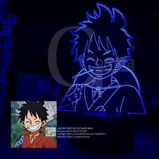 [ẢNH SHOP TỰ CHỤP] Đèn Ngủ One Piece Luffy Type 09 AONP0509 16 MÀU TUỲ CHỈNH COMPASHOP