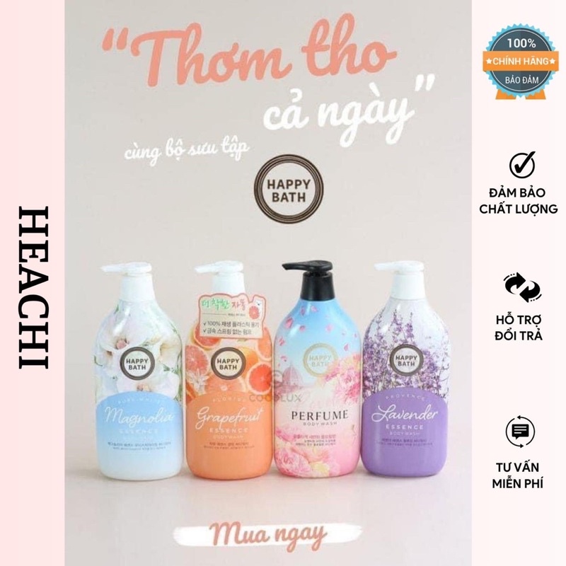 Sữa tắm happy bath Hàn Quốc 900ml