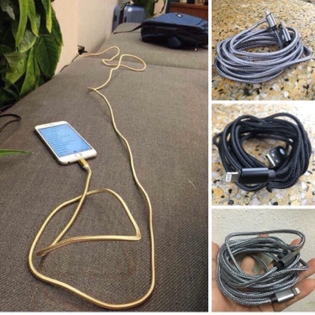 Dây sạc điện thoại dài 3 mét( đủ loại chân sạc)