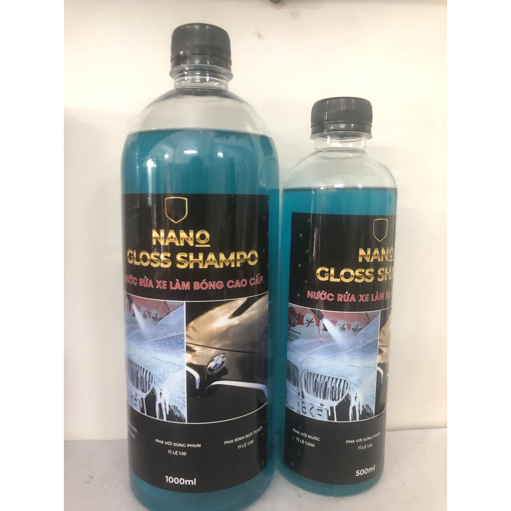 Nước Rửa Xe Nano Gloss Shampoo Hàng Nhập Khẩu 500ml, hàng xịn giá tốt, hàng xịn giá tốt