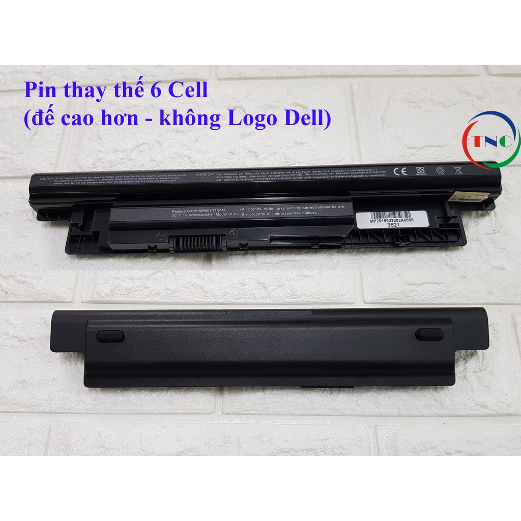 Pin Laptop DELL Inspiron 3421 3542 3543 5421 3521 3541 3442 dòng 6cell 5200MHA Hàng Nhập Khẩu Chất Lượng Cao