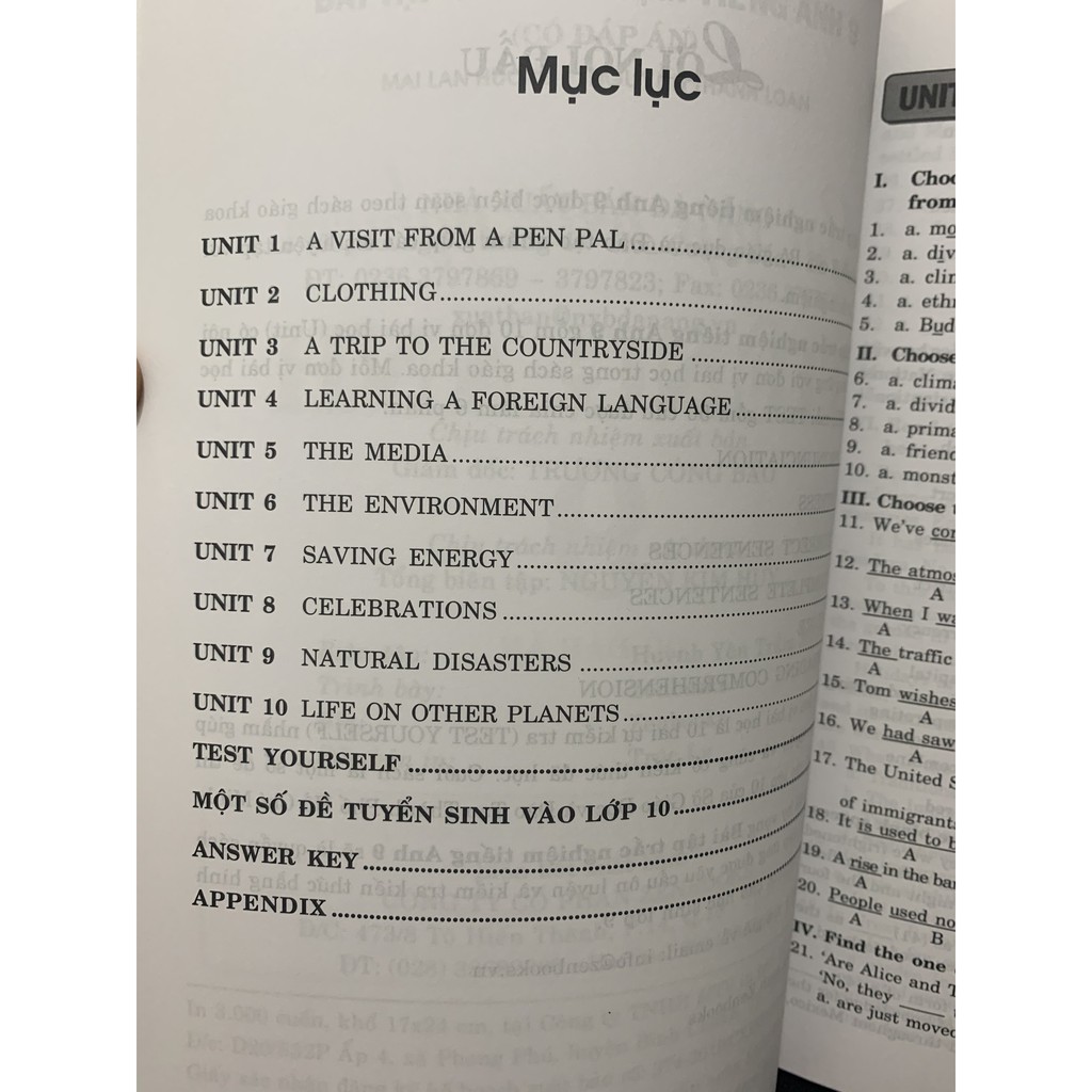 Sách - Bài Tập Trắc Nghiệm Tiếng Anh - Lớp 9 (Có Đáp Án) - 9786048432966