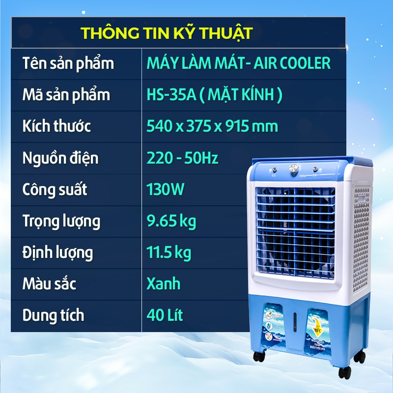 Quạt điều hòa không khí siêu mát, Quạt làm mát Mobell-3116A - Công suất 130W- Dung tích 12L . Bảo hành lên đến 12 tháng.